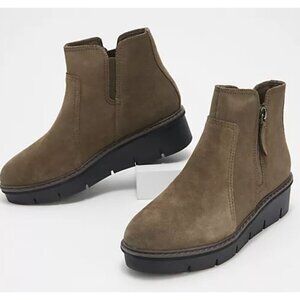 Clarks Collection Wedge Ankle Boots - Airabell Zip